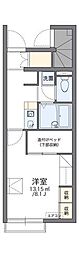 レオパレスリッチM 1Kの間取図画像