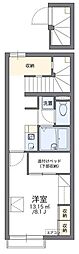 レオパレスリッチM 1Kの間取図画像