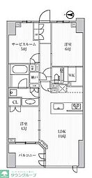 ディームス方南町 1SLDKの間取図画像