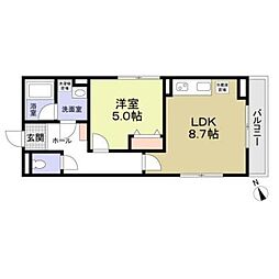 カーサセレジェイラ 1LDKの間取図画像