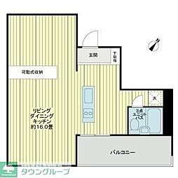 パークブリージェ井の頭 ワンルームの間取図画像
