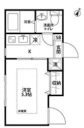 ピアコートTM阿佐ヶ谷弐番館 1Kの間取図画像