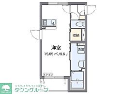 サンサーラ2 ワンルームの間取図画像