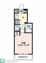 トーシンフェニックス高円寺南 1Kの間取図画像