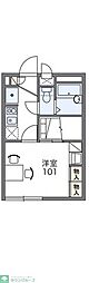 レオパレスサンチェリー 1Kの間取図画像