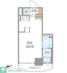 吉祥寺御殿山デュープレックスR's ワンルームの間取図画像