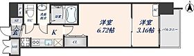 スプランディッド荒本駅前DUE 1303 ｜ 大阪府東大阪市横枕西1-28（賃貸マンション2K・13階・27.61㎡） その2