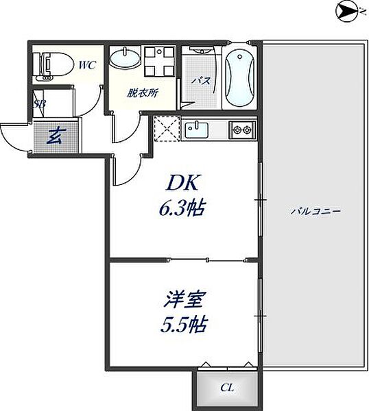 フウキパレス山本 301｜大阪府八尾市山本町3丁目(賃貸アパート1DK・3階・37.85㎡)の写真 その2