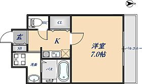 グッドライフ岩田 604 ｜ 大阪府東大阪市岩田町1丁目10-22（賃貸マンション1K・6階・25.46㎡） その2