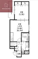 クリエオーレ津の辺町I 204 ｜ 大阪府大東市南津の辺町21-34（賃貸アパート1LDK・2階・34.90㎡） その2