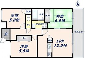 大阪府東大阪市新家中町（賃貸マンション3LDK・6階・65.00㎡） その2