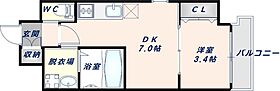 大阪府東大阪市下小阪2丁目（賃貸マンション1DK・2階・27.39㎡） その2