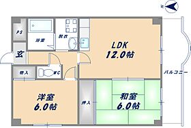 大阪府東大阪市若江西新町3丁目（賃貸マンション2LDK・3階・51.03㎡） その2