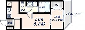 大阪府東大阪市大蓮北2丁目（賃貸アパート1LDK・2階・29.07㎡） その2