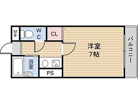 大阪府東大阪市菱屋西5丁目（賃貸マンション1K・4階・19.00㎡） その2