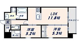 大阪府東大阪市長栄寺（賃貸マンション2LDK・2階・54.00㎡） その2