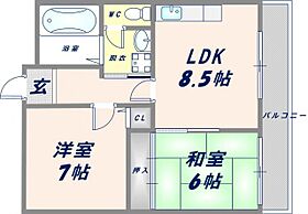 大阪府東大阪市西堤1丁目（賃貸マンション2LDK・5階・49.58㎡） その2