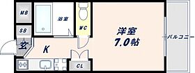 大阪府東大阪市長田東1丁目（賃貸マンション1K・7階・21.00㎡） その2