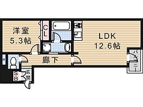 大阪府東大阪市西上小阪（賃貸マンション1LDK・3階・43.93㎡） その2