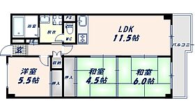 大阪府東大阪市御厨南3丁目（賃貸マンション3LDK・3階・62.49㎡） その2