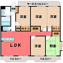 栃木県栃木市野中町（賃貸マンション5LDK・3階・100.10㎡） その2