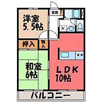 茨城県筑西市岡芹2丁目（賃貸マンション2LDK・2階・54.81㎡） その2