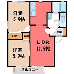 東北本線 古河駅 バス21分 団地東第九下車 徒歩2分