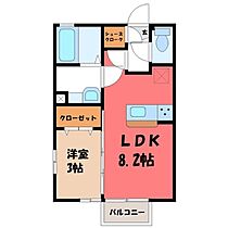 栃木県栃木市川原田町（賃貸アパート1LDK・1階・29.44㎡） その2