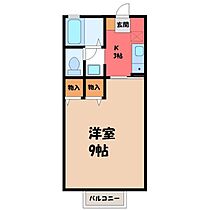 茨城県筑西市玉戸（賃貸アパート1K・2階・26.49㎡） その2