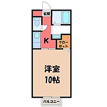 栃木県栃木市大町（賃貸アパート1K・2階・30.69㎡） その2