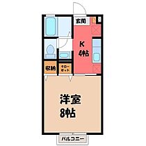 茨城県結城市国府町1丁目（賃貸アパート1K・2階・26.71㎡） その2