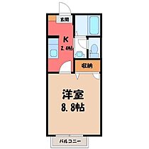 栃木県下都賀郡野木町大字丸林（賃貸アパート1K・1階・28.20㎡） その2