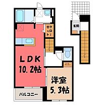 茨城県結城市新福寺3丁目（賃貸アパート1LDK・2階・42.58㎡） その2