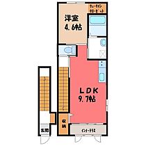 栃木県小山市大字雨ケ谷（賃貸アパート1LDK・2階・43.35㎡） その2