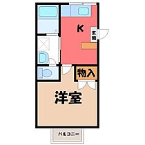 栃木県小山市神山2丁目（賃貸アパート1K・1階・26.90㎡） その2