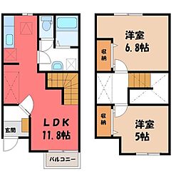 🉐敷金礼金0円！🉐両毛線 栃木駅 バス8分 第五小学校前下車 徒歩4分