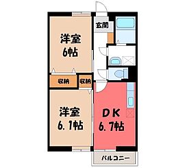 🉐敷金礼金0円！🉐水戸線 玉戸駅 徒歩14分