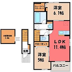 東武日光線 新大平下駅 徒歩21分