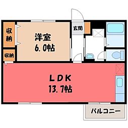 🉐敷金礼金0円！🉐真岡鐵道 下館二高前駅 徒歩6分
