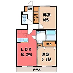 間取図画像 2LDK