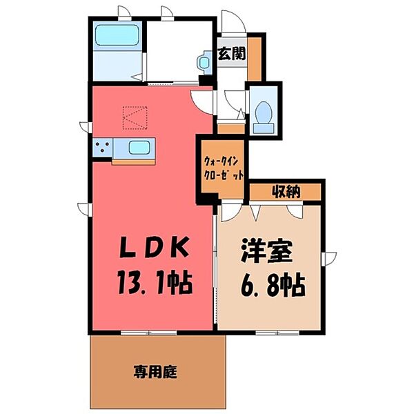 apartment 栃木県小山市城東６丁目19-19　グランオッツ1F