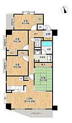 ユニーブル二子山公園 4LDKの間取図画像