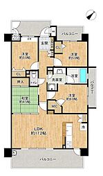 ローレルコート岩成台 4LDKの間取図画像