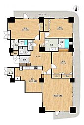 スカイステージ33 3LDKの間取図画像