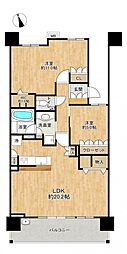 デュオヒルズ小牧 2LDKの間取図画像