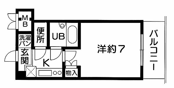 サンロード・スクエア・ショウワ ｜兵庫県加古川市平岡町新在家２丁目(賃貸マンション1K・4階・20.47㎡)の写真 その2