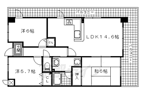 ラウンドコート京都醍醐 507 ｜ 京都府京都市伏見区醍醐中山町（賃貸マンション3LDK・5階・68.68㎡） その2