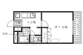 京都府木津川市木津清水（賃貸マンション1K・1階・24.75㎡） その2