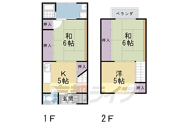 深草相深町貸家 xx｜京都府京都市伏見区深草相深町(賃貸一戸建3DK・--・55.00㎡)の写真 その2