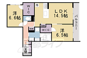 京都府京田辺市興戸塚ノ本（賃貸マンション2LDK・2階・70.53㎡） その2